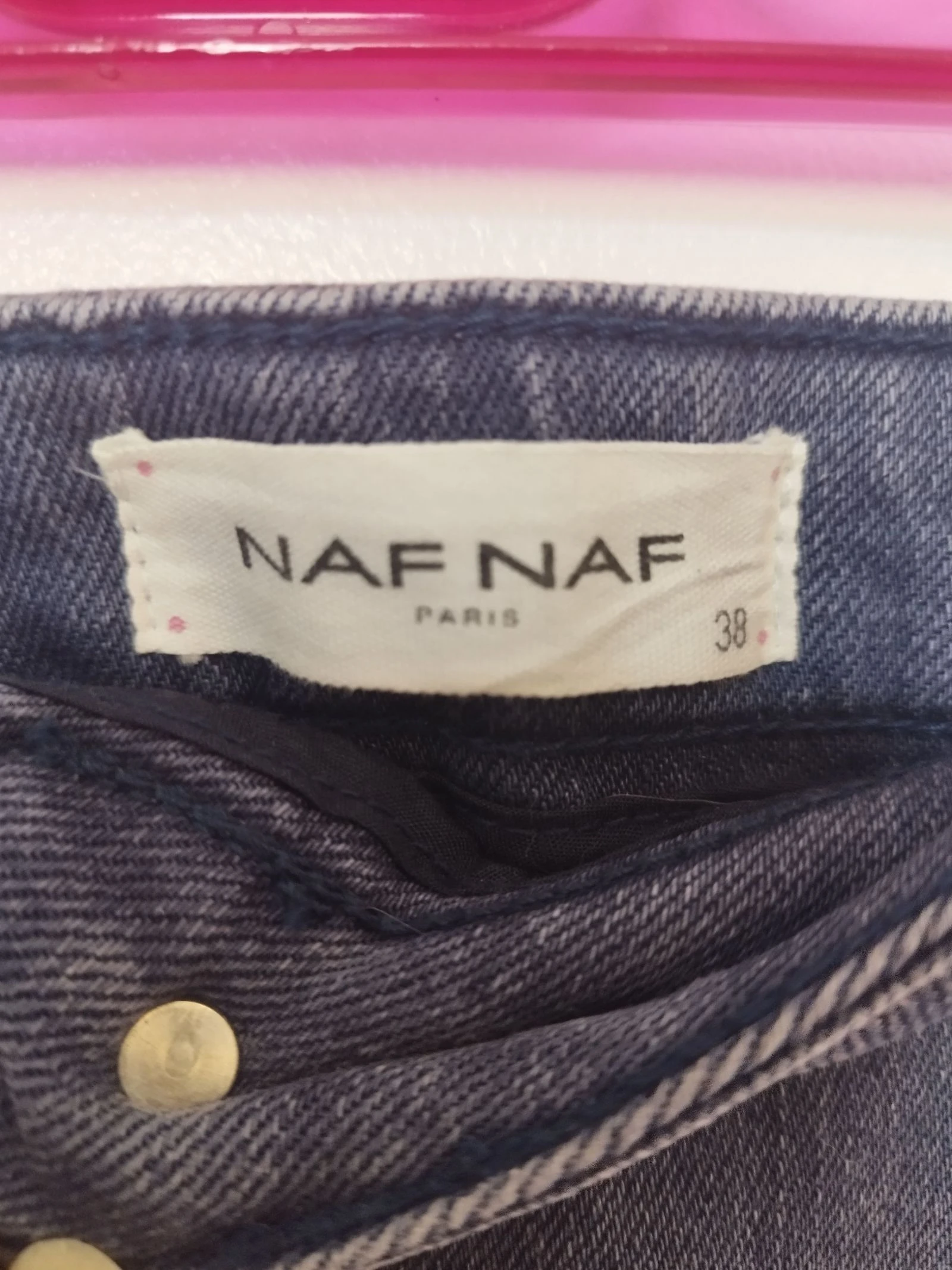 Saia Naf Naf jeans tamanho 38 – photo 2